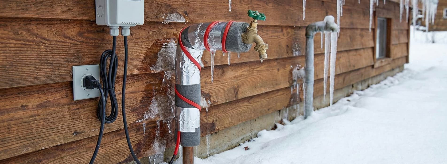 Cabo de aquecimento anticongelante para tubos