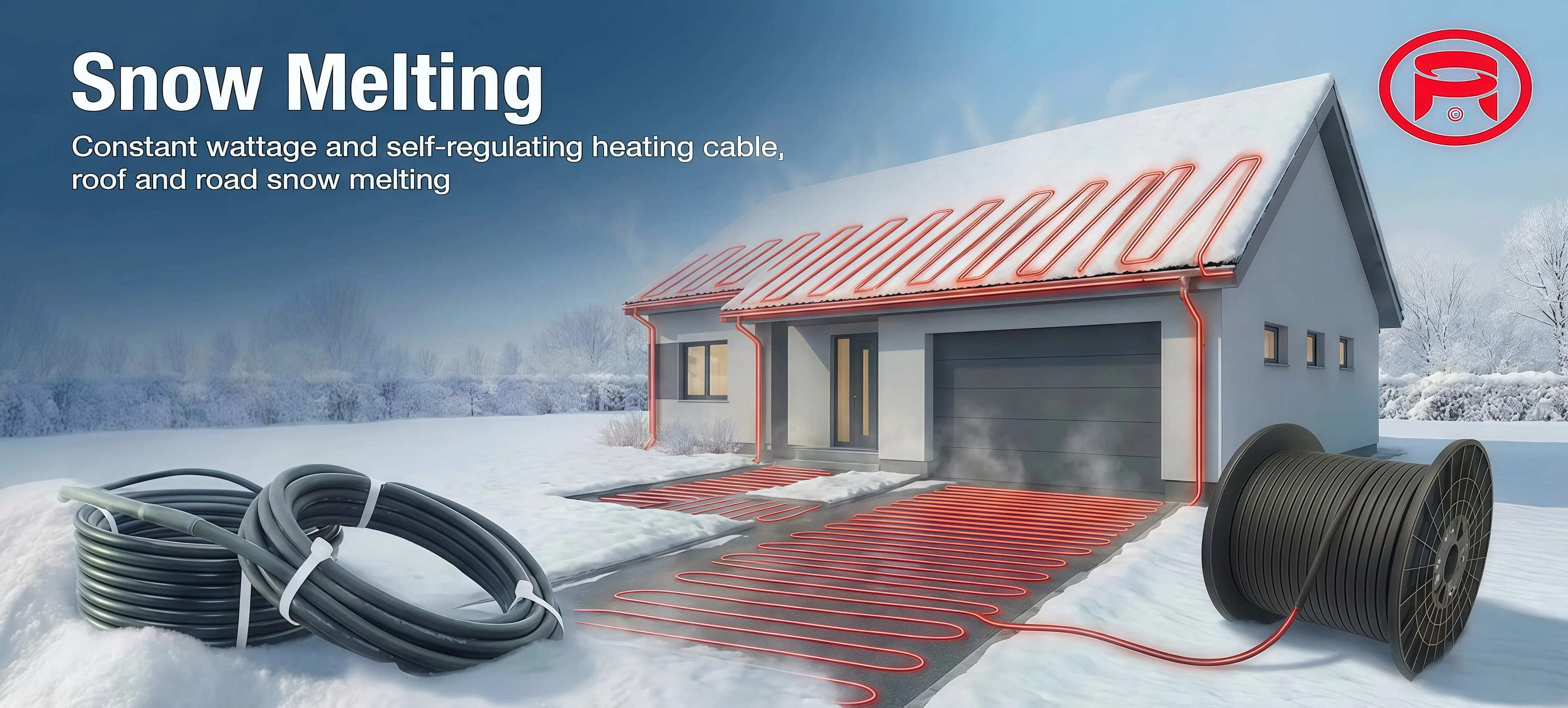 Descongelamento de telhados e calhas