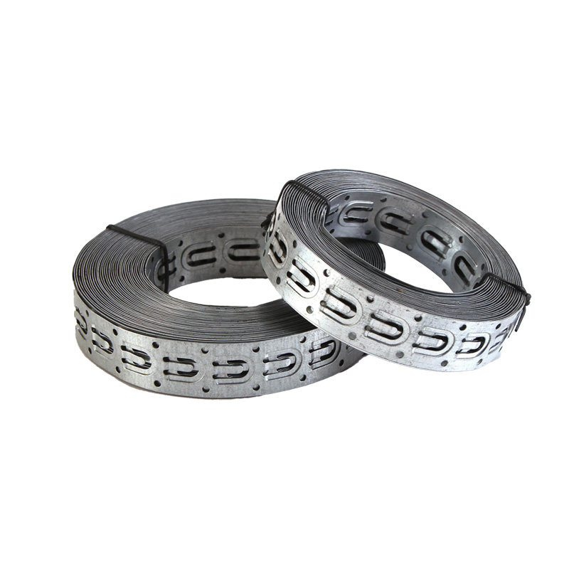 Cinta de aço para fixação do cabo de aquecimento de piso, facilitando a instalação.